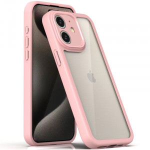 TPU чехол Transparent + Colour 1,5mm для Apple iPhone 12 (6.1")