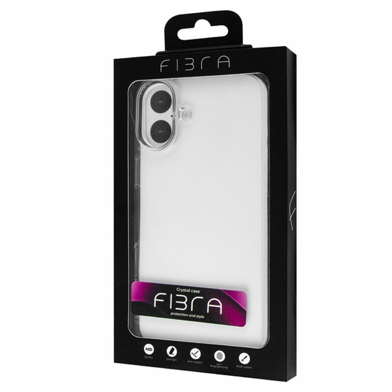 Фото TPU+Acrylic чехол Fibra Crystal для Apple iPhone 17 (6.3") (Clear) на vchehle.ua