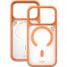 Фото TPU+PC чохол Blueo Frosted Heat Dissipation Stand with Magnetic safe Apple iPhone 17 Pro (6.3") (Помаранчевий) в маназині vchehle.ua