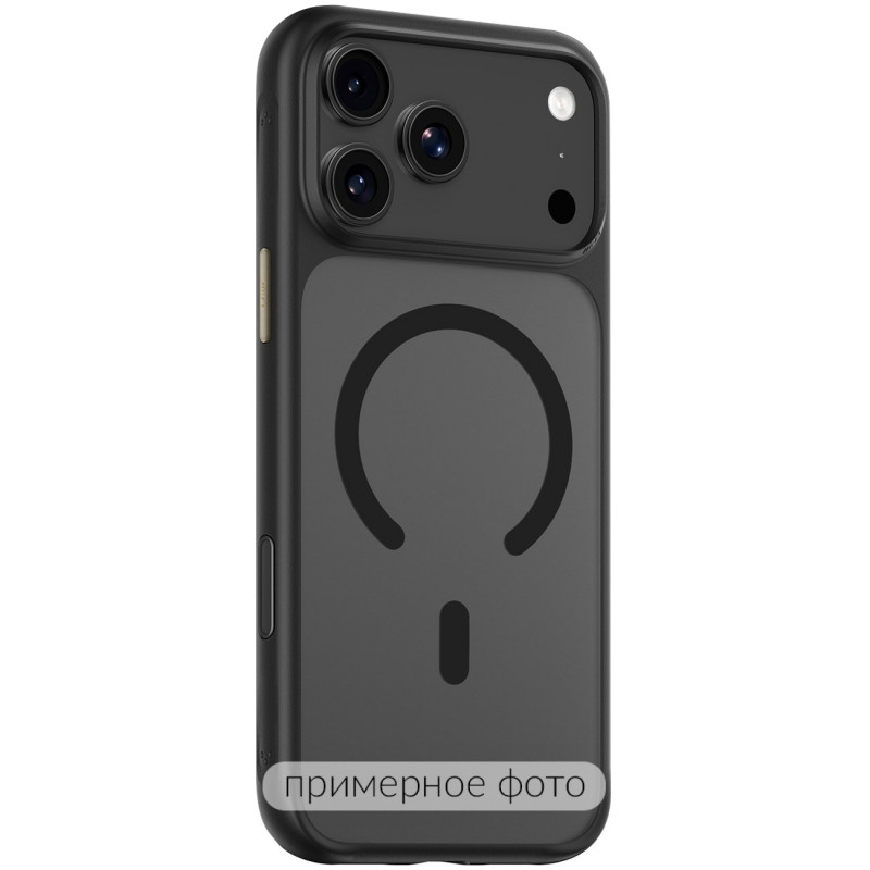 TPU+PC чехол Blueo Skin Friendly Frosted with Magnetic Safe для Apple iPhone 17 (6.3") (Черный)