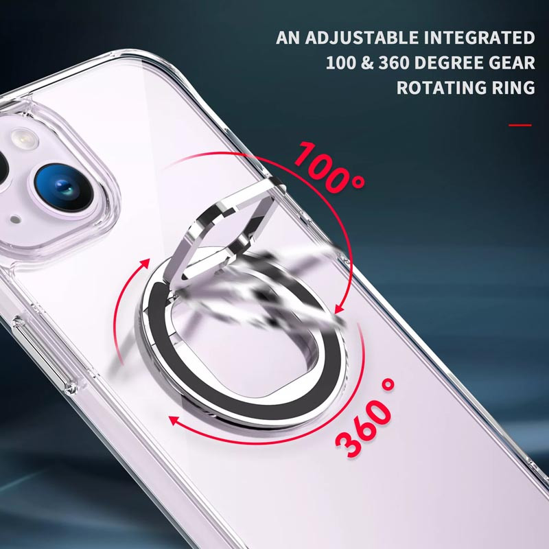 Замовити TPU+PC чохол Kickstand 2.0 на Apple iPhone 14 (6.1") (Прозорий) на vchehle.ua