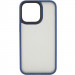 TPU+PC чохол Metal Buttons на Apple iPhone 12 Pro Max (6.7") (Синій / Navy Blue)