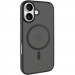 TPU+PC чохол Metal Buttons with Magnetic Safe Colorful на Apple iPhone 17 (6.3") (Чорний / Black)