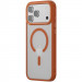 Фото TPU+PC чехол Metal Buttons with  Magnetic Safe Colorful для Apple iPhone 17 Pro Max (6.9") (Оранжевый / Orange) на vchehle.ua