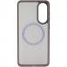 Фото TPU+PC чохол Metal Buttons with Magnetic Safe Colorful на Samsung Galaxy S25 Edge (Сірий / Grey) в маназині vchehle.ua