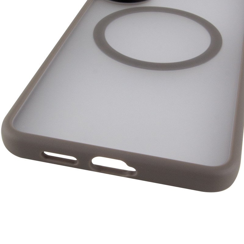 Купити TPU+PC чохол Metal Buttons with Magnetic Safe Colorful на Samsung Galaxy S25 Edge (Сірий / Grey) на vchehle.ua
