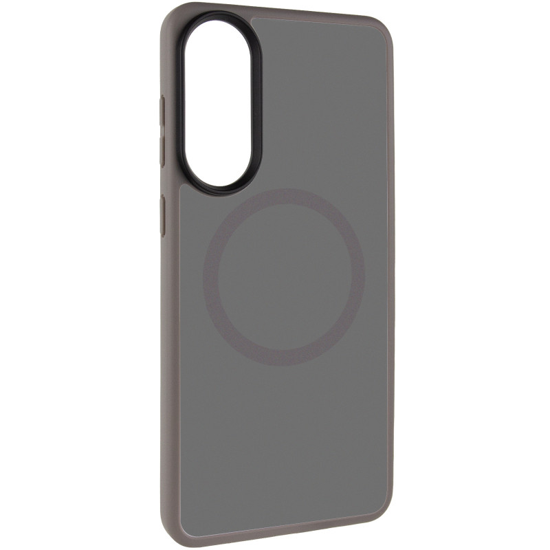 Замовити TPU+PC чохол Metal Buttons with Magnetic Safe Colorful на Samsung Galaxy S25 Edge (Сірий / Grey) на vchehle.ua