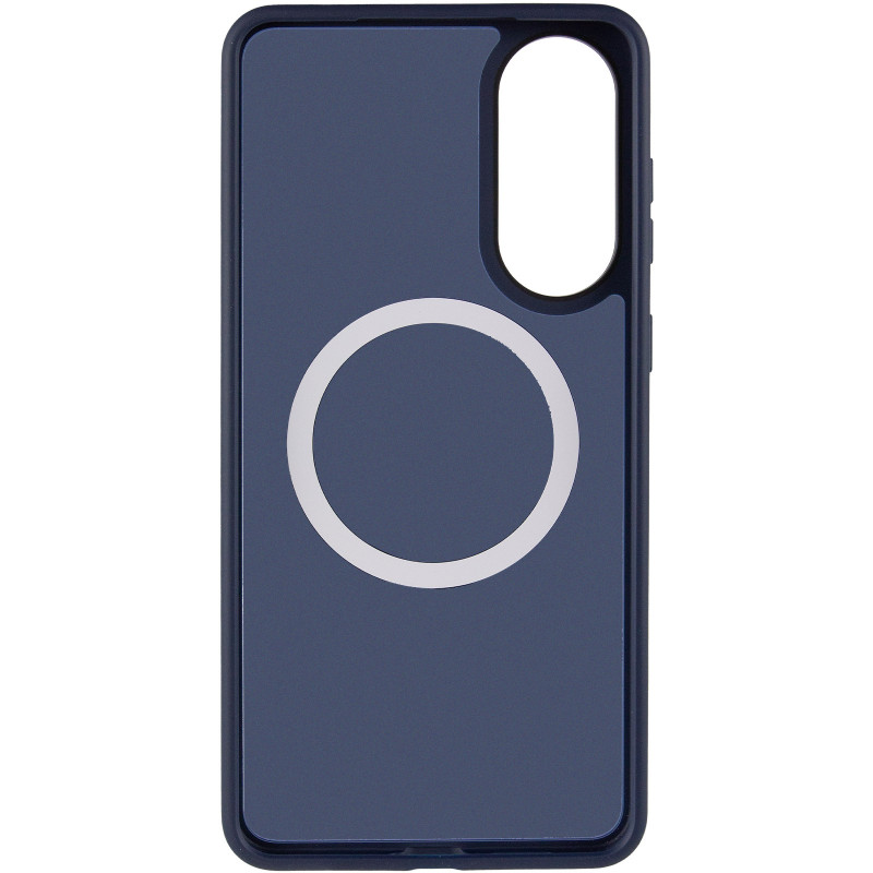 Фото TPU+PC чохол Metal Buttons with Magnetic Safe Colorful на Samsung Galaxy S25 Edge (Синій / Navy Blue) в маназині vchehle.ua