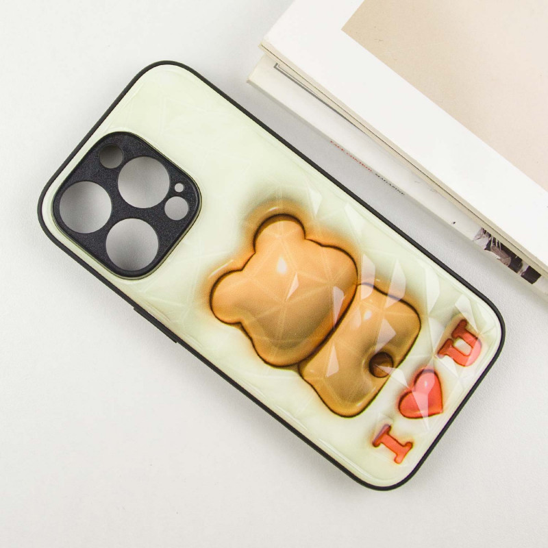 Фото TPU+PC чохол Prisma Fluffie на Apple iPhone 16 Pro Max (6.9") (Bear) в маназині vchehle.ua