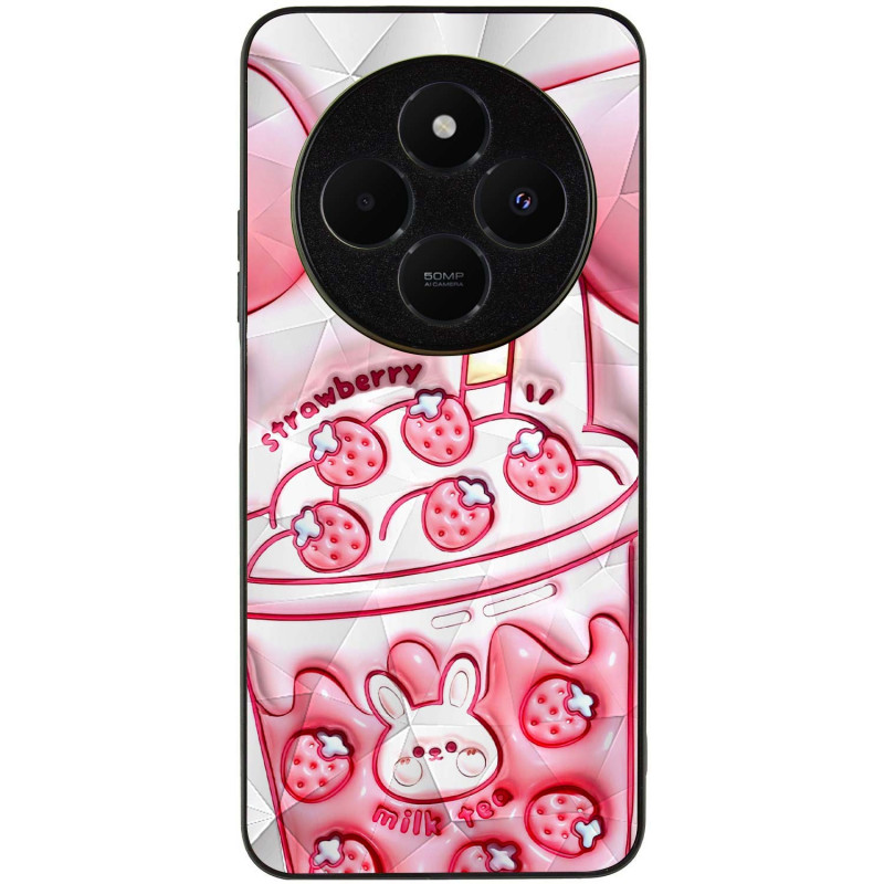 Фото TPU+PC чохол Prisma Fluffie на Xiaomi Redmi 14C / Poco C75 (Strawberry) на vchehle.ua