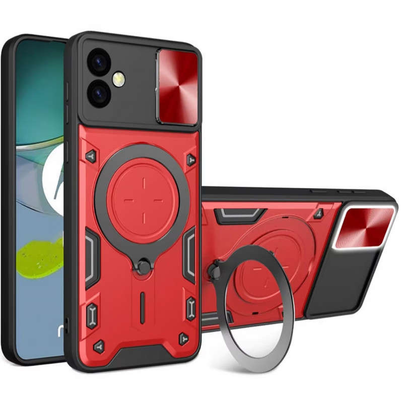 Удароміцний чохол Bracket case with Magnetic на Samsung Galaxy A07 (Red)