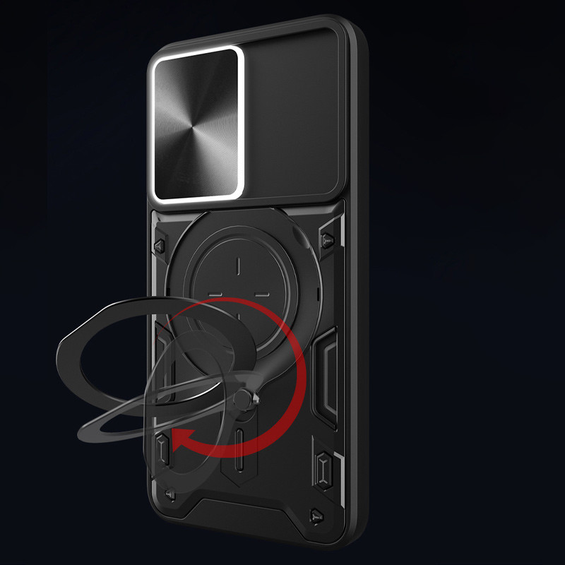 Замовити Удароміцний чохол Bracket case with Magnetic на Xiaomi 13T / 13T Pro (Black) на vchehle.ua