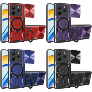 Ударопрочный чехол Bracket case with Magnetic для Xiaomi Redmi Note 14 4G (Int. version)