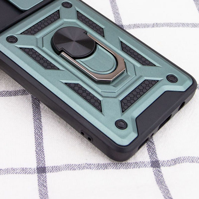 Ударопрочный чехол Camshield Serge Ring для Samsung Galaxy S24 FE (Зеленый) в магазине vchehle.ua