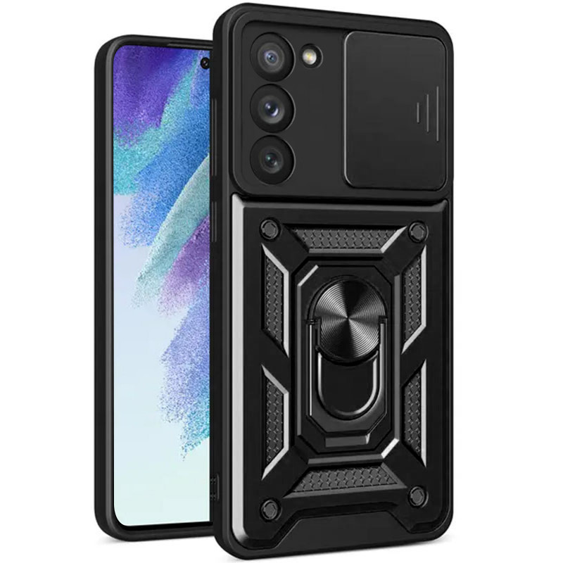 Ударостійкий чохол Camshield Serge Ring на Xiaomi Redmi 15 (Europe version) (Чорний)