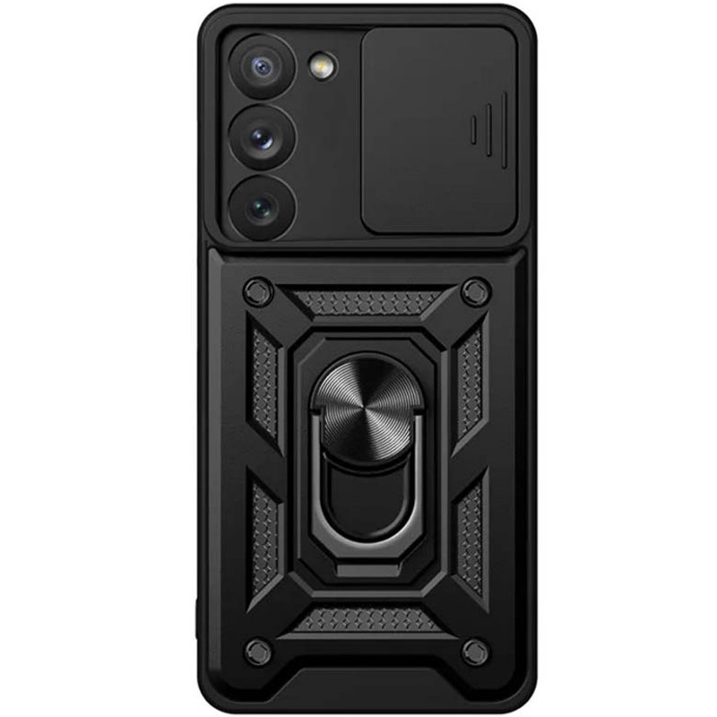 Ударостійкий чохол Camshield Serge Ring на Xiaomi Redmi 15 (Europe version) (Чорний) в магазині vchehle.ua