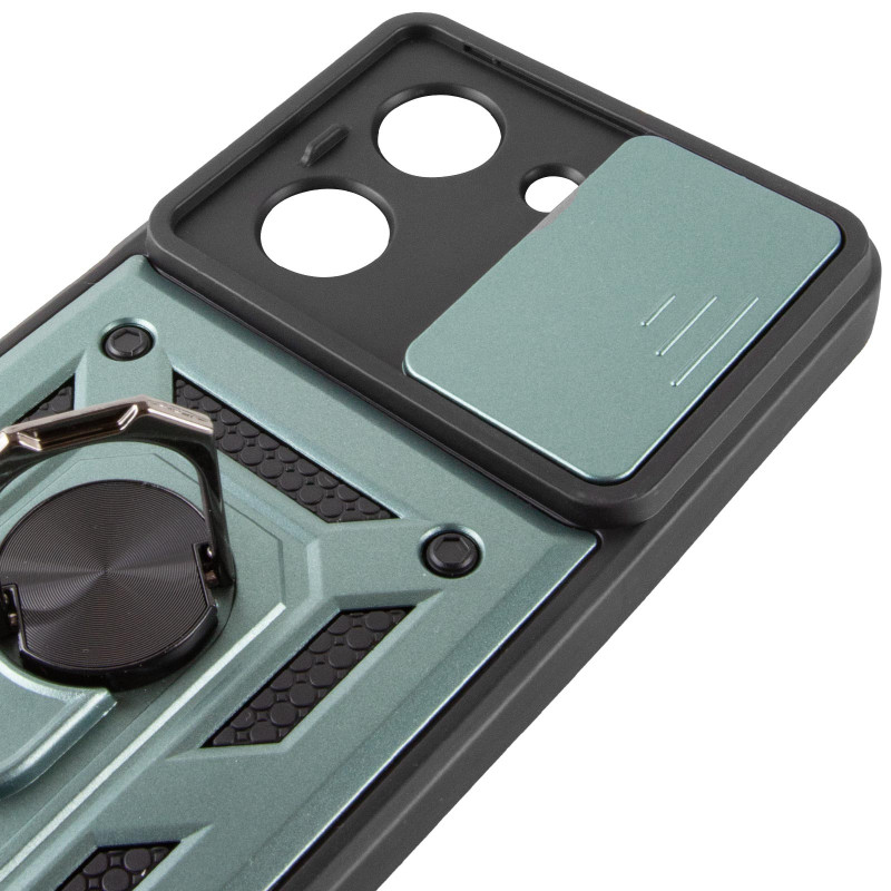 Заказать Ударопрочный чехол Camshield Serge Ring для Xiaomi Redmi A5 / Poco C71 (Зеленый) на vchehle.ua