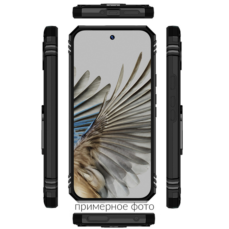Фото Ударопрочный чехол Serge Ring for Magnet для Xiaomi Redmi Note 13 Pro+ (Черный) на vchehle.ua