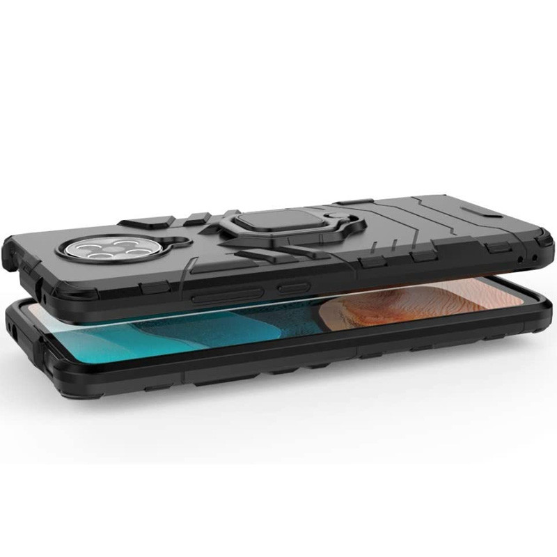 Фото Ударостійкий чохол Transformer Ring for Magnet на Xiaomi Redmi K30 Pro / Poco F2 Pro (Чорний / Soul Black) в маназині vchehle.ua