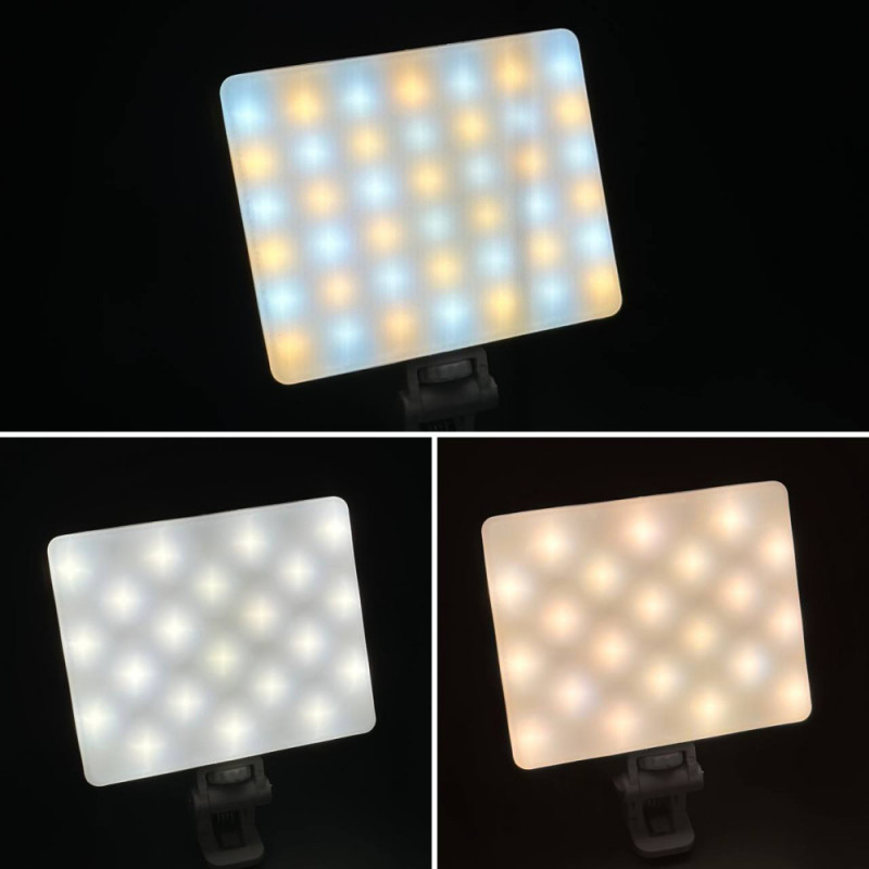 Купить Видеосвет MJ-06 RGB magnetic 1000mAh 3000-7000K (11*9см) (White) на vchehle.ua