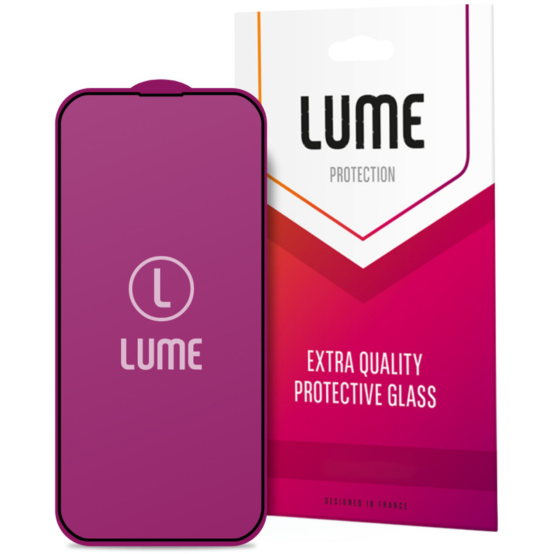 Фото Защитное 3D стекло LUME Protection для Apple iPhone 17 Pro Max / 16 Pro Max (6.9") (Черный) на vchehle.ua