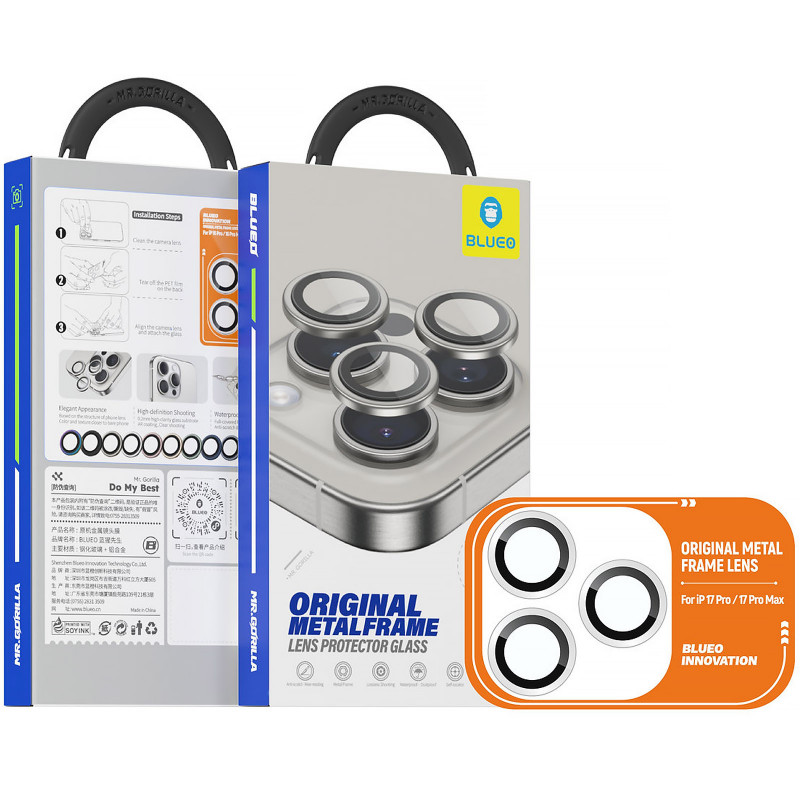 Защитное стекло BlueO Metal на камеру для Apple iPhone 17 Pro / 17 Pro Max