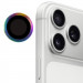 Фото Захисне скло Metal Classic на камеру (в упак.) на Apple iPhone 17 Pro (6.3") / 17 Pro Max (6.9") (Бузковий / Rainbow) в маназині vchehle.ua