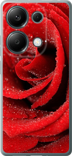 Чехол для Xiaomi Redmi Note 13 Pro 4G Красная роза (Красный)