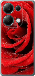 Чехол для Xiaomi Redmi Note 13 Pro 4G Красная роза (Красный)