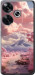 Чехол для Xiaomi Poco F6 Розовые облака (Фиолетовый)