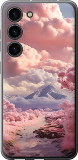 Чехол для Samsung Galaxy S23 Розовые облака (Фиолетовый)