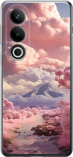 Чехол для OnePlus ACE 3V Розовые облака (Фиолетовый)