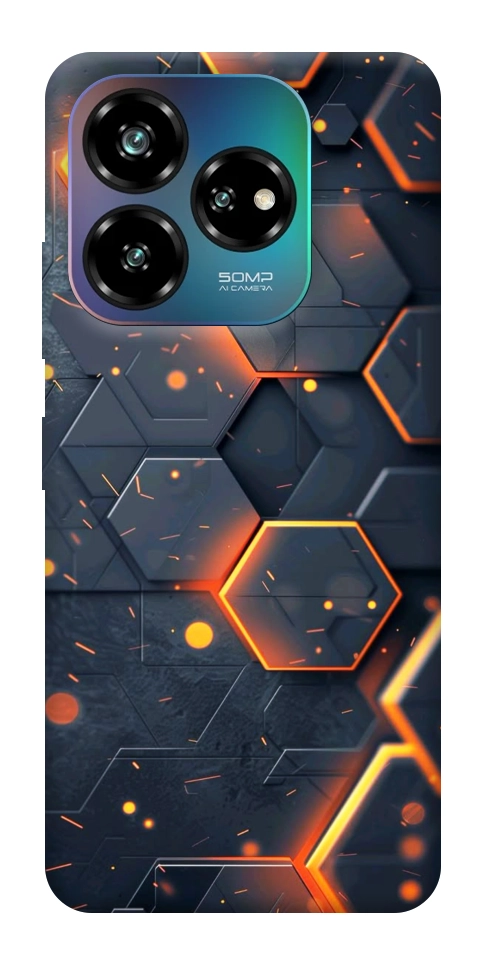 Чехол Burning hex pattern для ZTE Nubia V60
