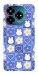 Чехол Кролики-цветочки для ZTE Nubia V60