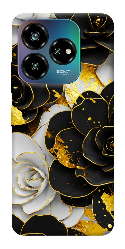 Чехол Flower black-white для ZTE Nubia V60