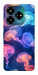 Чехол Neon jellyfishes для ZTE Nubia V60
