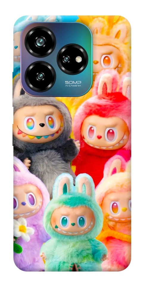Чехол Rainbow labubu для ZTE Nubia V60