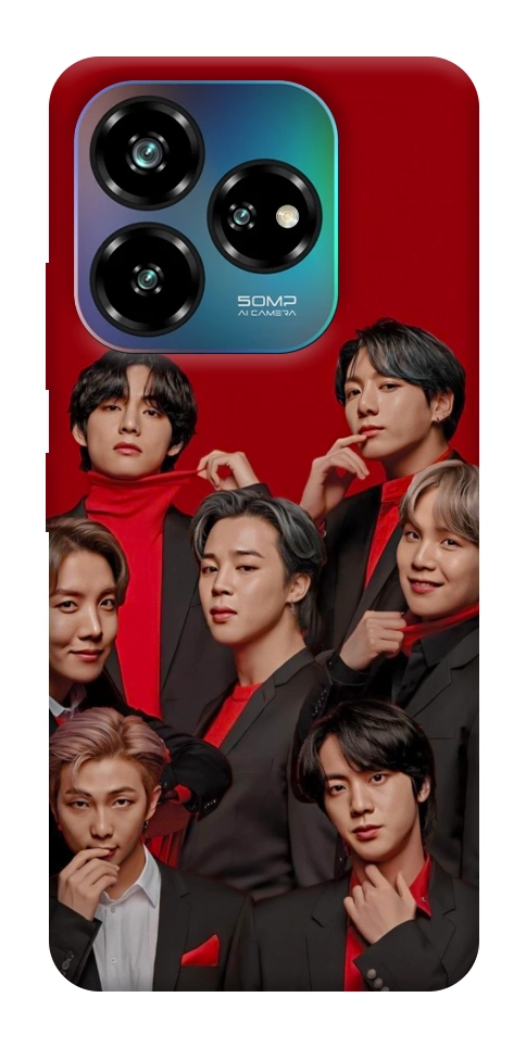 Чехол BTS in red для ZTE Nubia V60