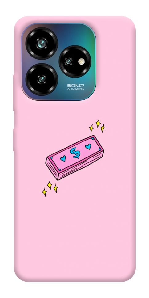 Чехол Simple pink money для ZTE Nubia V60