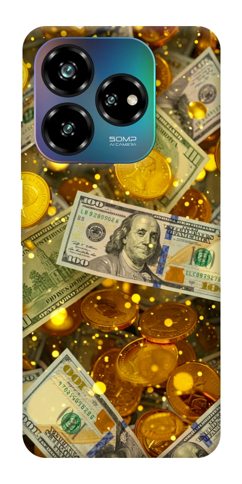 Чехол Gold and dollars для ZTE Nubia V60