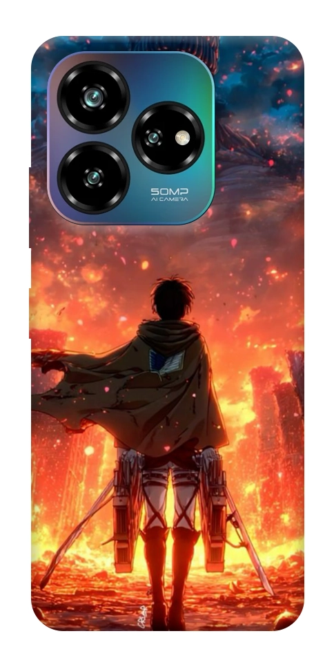 Чехол Attack on titan eren для ZTE Nubia V60