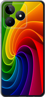 Чехол для Realme C53 Радужный вихрь