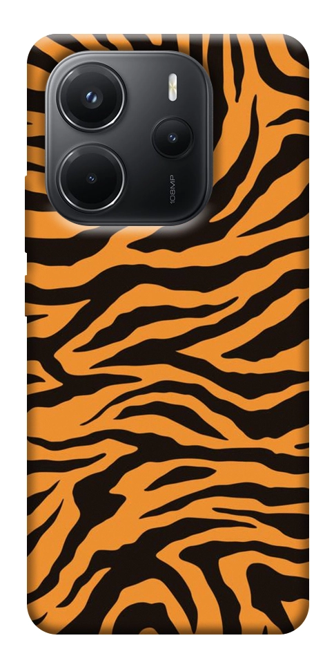 Чехол Tiger print для Xiaomi Redmi Note 14 4G (Europe version)