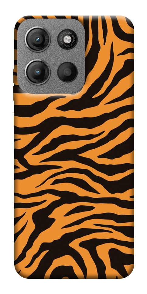 Чехол Tiger print для Motorola Moto G15 4G