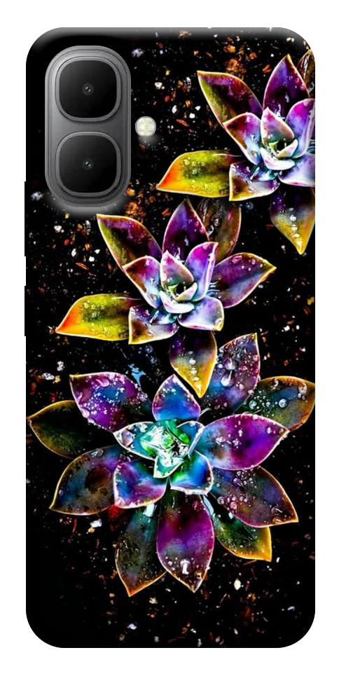Чохол Flowers on black для Infinix Smart 10