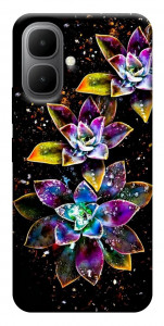 Чехол Flowers on black для Infinix Smart 10