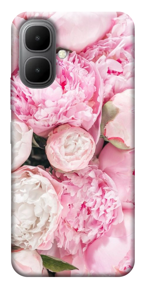 Чохол Pink peonies для Infinix Smart 10