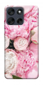 Чехол Pink peonies для Motorola Moto G56 5G