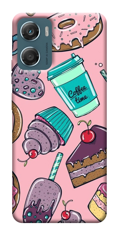 Чохол Coffee time для Motorola Moto G06