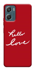 Чохол Hello love для Motorola Moto G06